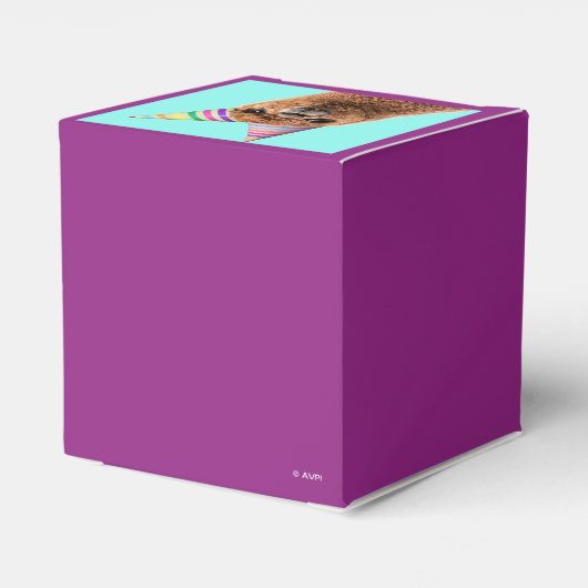 Petten van Alpaca Wearing Party Bedankdoosjes (Achterkant)