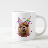 Petten van Alpaca Wearing Party Extra Grote Beker (Rechts)