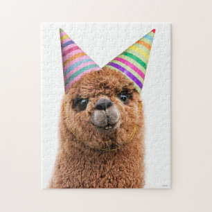 Petten van Alpaca Wearing Party Legpuzzel