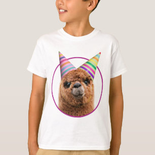 Petten van Alpaca Wearing Party T-shirt
