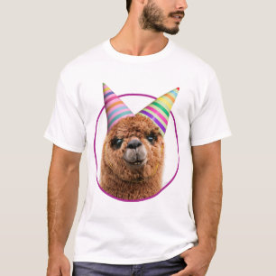 Petten van Alpaca Wearing Party T-shirt