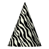 Petten van Chic Zebra Print Party Feesthoedjes (Links)