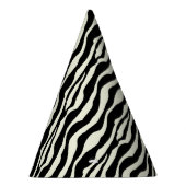 Petten van Chic Zebra Print Party Feesthoedjes (Rechts)