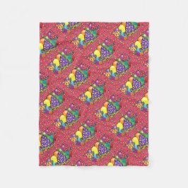 Petten van de Birthay Party Fleece Deken