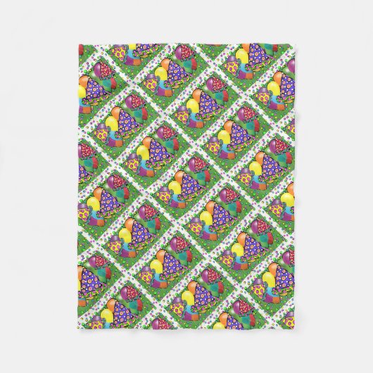 Petten van de Birthay Party Fleece Deken (Voorkant)