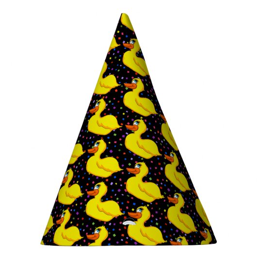 Petten van de Gele Duck Party Feesthoedjes (Rechts)
