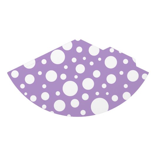 Petten van Paarse spots Feesthoedjes (Voorkant)