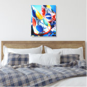 Petten van partijen canvas afdruk (Insitu (Slaapkamer))