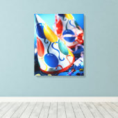 Petten van partijen canvas afdruk (Insitu (Houten vloer))