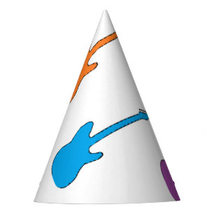Petten van Rainbow Guitar Party Feesthoedjes