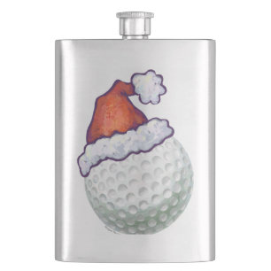 Petten voor kerstmis met Golf Ball Heupfles
