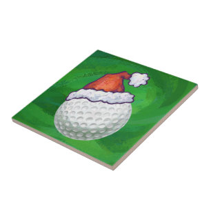 Petten voor kerstmis met Golf Ball Tegeltje