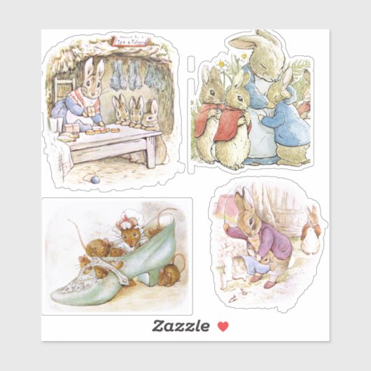 Petter Rabbit setsticker Sticker (Vel)