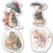 Petter Rabbit setsticker Sticker (Voorkant)
