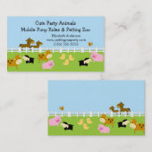 Petting Zoo Visitekaartje (Voorkant / Achterkant)