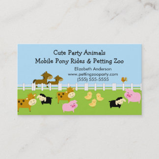 Petting Zoo Visitekaartje
