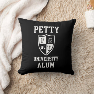 Petty University Alum afstuderen gepersonaliseerd Kussen