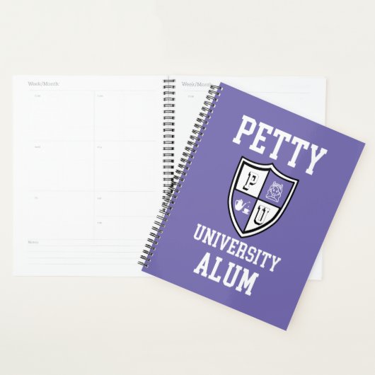 Petty University Alum grad alma mater periwinkle (Devant avec enveloppe)