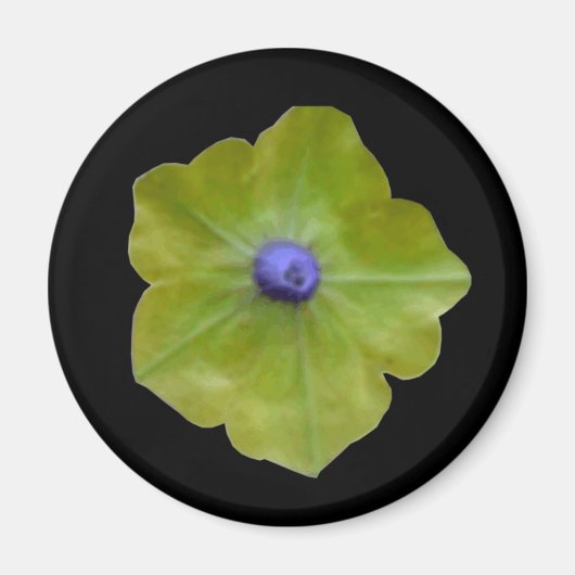 Pétunia - Aimant vert et bleu (Devant)