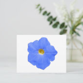 Petunia Blue en Yellow Briefkaart (Staand voorkant)