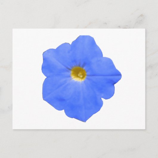 Petunia Blue en Yellow Briefkaart (Voorkant)