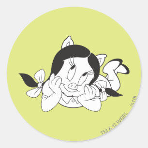 Petunia Dreaming Ronde Sticker