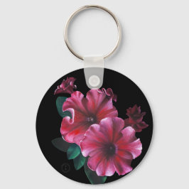 Petunia flower Key Chain Sleutelhanger