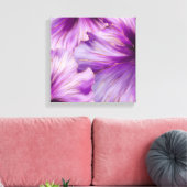 Petunia golden flow abstract canvas afdruk (Insitu (Woonkamer))