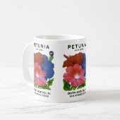Petunia  Seed Packet Koffiemok (Voorkant links)