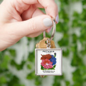 Petunia Seed Packet Sleutelhanger (Hand)