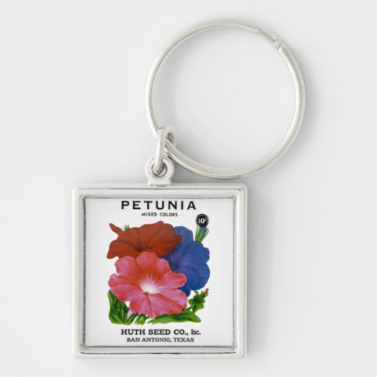 Petunia Seed Packet Sleutelhanger (Voorkant)