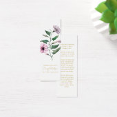 Pétunia | Signet Mémorial Funéraire Simple Mini (Bureau)