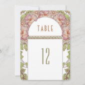 Petunia Tafelnummers  Art Nouveau Bruiloft (Voorkant)