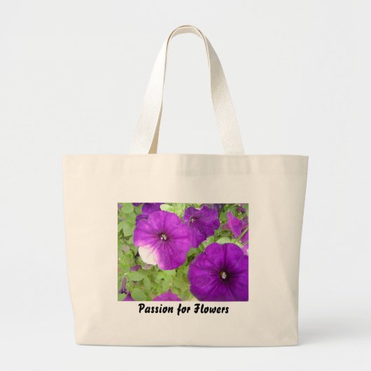 Petunia - tebag grote tote bag (Voorkant)