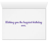 Petunia violet, Joyeux Anniversaire, Maman (Intérieur Horizontal (Bas))