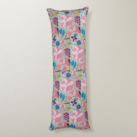 Petunia & Zomerbloemen Lichaamskussen (Achterkant (Verticaal))