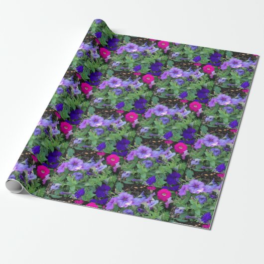 Petunias Cadeaupapier (Uitgerold)