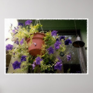 Petunias en de Dinner Bell Poster