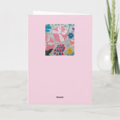 Pétunias et fleurs d'été Carte d'anniversaire (Dos)