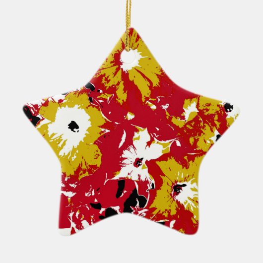 PETUNIAS KERAMISCH ORNAMENT (Voorkant)