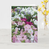 Petunias Personalized 65th Wedding Jubileum Kaart (Gele Bloem)