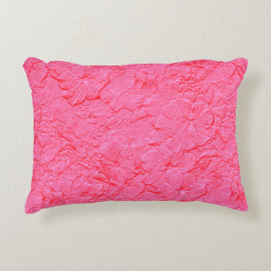 Pétunias sculpté, Coussin à Accent Rose
