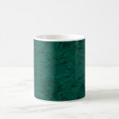 Pétunias sculpté Jade de café vert Mug (Centre)