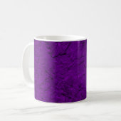 Pétunias sculpté Mug de café pourpre (Devant gauche)