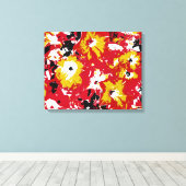 PETUNIESTROEMEN CANVAS AFDRUK (Insitu (Houten vloer))