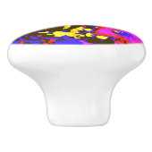 PETUNIESTROEMEN KERAMISCHE KNOP (Zijkant)