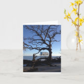 "peu" carte pour notes bleu (Fleur jaune)