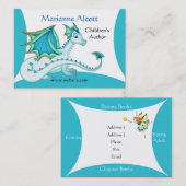 Peu de carte bleue de profil de dragon (Devant / Derrière)