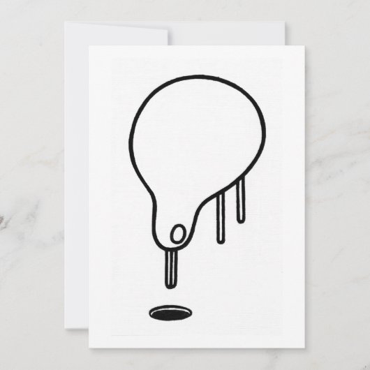 Peu de carte d'art de curieux de trou (Devant)