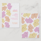 Peu de carte de visite de motif de Piggies du (Devant / Derrière)